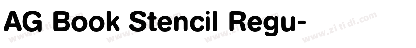 AG Book Stencil Regu字体转换